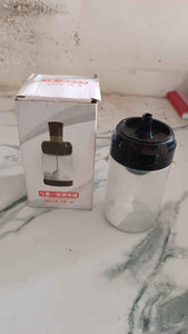 Clear Glass Oil Dispenser Bottle with Integrated Silicone Basting Brush (250ml Approx)