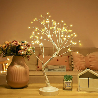 PremiumAV 108 LED Birch Fairy Lamp  8 Modes, USB/Battery, Home Decor