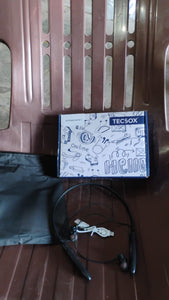 Bluetooth Wireless Neckband Earphones, 40H Playtime, IPX Water-Resistant, High Bass