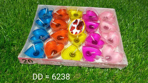 PremiumAV Heart Shape Wax Scented Candles. (Pack of 20 pcs)