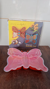 PremiumAV 5 Compartment Multipurpose Butterfly Plastic Tray (1 Pc)  animal - PremiumAV
