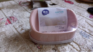 PremiumAV Soap Container, Soap Box Household Kitchen and Bathroom Can Use PP Material Drain Box Double Soap Dish, for Bathroom Shower Home Outdoor Cam  - PremiumAV
