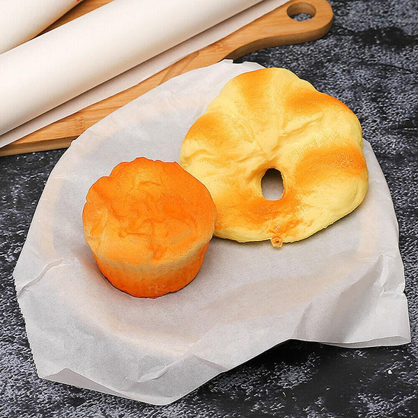 Non-stick baking paper in a roll.