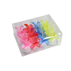 PremiumAV Fiber Optic Light, Mini Color Change LED Table Centerpieces, Light Up Candle - Pack of 12