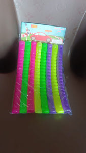 Hoops Hula Interlocking Exercise Ring for Fitness with Dia Meter Boys Girls and Adults (8 Pcs Set)  - PremiumAV