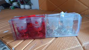 Tealight Holder Stylishly Shaped Candle Diya Stand Plastic Beautiful Design Festival, Diwali (2 Pc / Mix Design)