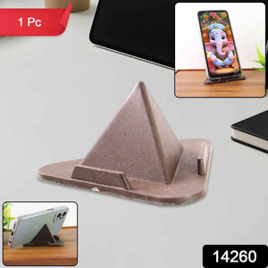 Pyramid Brown Mobile Stand with 3 Different Inclined Angles