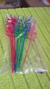 PremiumAV Reusable Plastic Straws (12 pcs Set / Mix Design) - PremiumAV