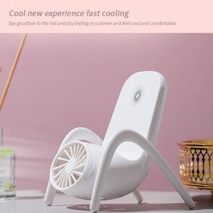 Portable Mobile Phone Holder Fan – Handheld, Multi-Function (Battery Not Include)