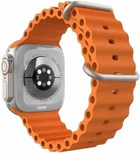 PremiumAV S9 Ultra Smart Watch Series 9, 1.99 Inch HD Display, Bluetooth Calling Smartwatch for Men & Women with Fitness Tracker, Heart Rate & Sleep Monitor, Sports Modes, Orange Strap