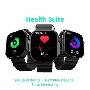 PremiumAV T10 Ultra Smart Watch for Men & Women, 2.09 Inch Infinite Display Smartwatch with Bluetooth Calling, Wireless Charging, Fitness Tracker, Heart Rate & Sleep Monitor, Sports Modes