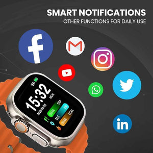 PremiumAV T10 Ultra Smart Watch for Men & Women, 2.09 Inch Infinite Display Smartwatch with Bluetooth Calling, Wireless Charging, Fitness Tracker, Heart Rate & Sleep Monitor, Sports Modes