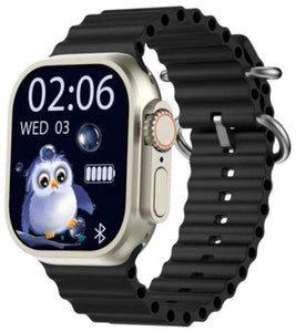 PremiumAV Ultra-2 Smart Watch for Men & Women, 2.05 Inch HD Display Smartwatch with Bluetooth Calling & Speaker, Fitness Tracker with Heart Rate & Sleep Monitor, Sports Modes, Black Strap(52mm)