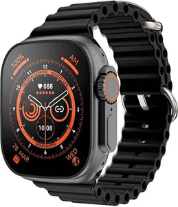 PremiumAV Ultra-2 Smart Watch for Men & Women, 2.05 Inch HD Display Smartwatch with Bluetooth Calling & Speaker, Fitness Tracker with Heart Rate & Sleep Monitor, Sports Modes, Black Strap(52mm)