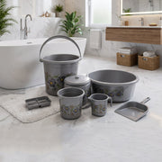 7-Piece Bathroom Set – Durable Plastic Organiser | VelvetBubbles