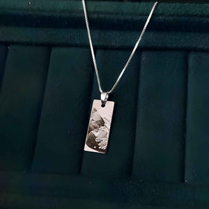 Custom Engraved Eye Pendant Necklace - Personalized Jewelry for Women | Unique Photo Pendant Gift for Birthdays & Anniversaries