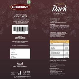 PremiumAV Dark Compound 500gm | Chocotown Dark Choco Slab - PremiumAV