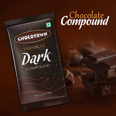 PremiumAV Dark Compound 500gm | Chocotown Dark Choco Slab