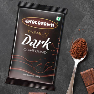 PremiumAV Dark Compound 500gm | Chocotown Dark Choco Slab - PremiumAV