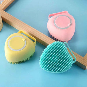 PremiumAV Silicon Massage Bath Brush Hair, Scalp & Bathing Brush For Cleaning Body