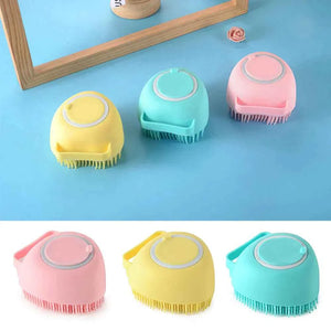 PremiumAV Silicon Massage Bath Brush Hair, Scalp & Bathing Brush For Cleaning Body