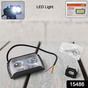 6 Mode LED Spotlight Universal Ultra Mini Double Lens Fog Light (1 Pc)