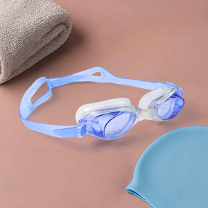 Adjustable Anti-Fog Swimming Goggles with UV Protection and Soft Silicone Strap