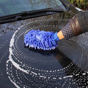 PremiumAV Microfiber Wash and Dust Chenille Mitt Cleaning Gloves