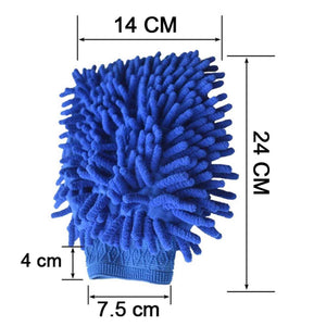 PremiumAV Microfiber Wash and Dust Chenille Mitt Cleaning Gloves