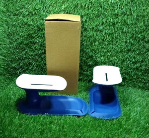 PremiumAV Plastic Double Layer Soap Dish Holder| Decorative Storage Holder Box for Bathroom, Kitchen, Easy Cleaning ,Soap Saver.