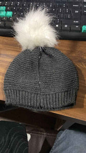 PremiumAV Men's and Women's Skull Slouchy Winter Woolen Knitted Black Inside Fur Beanie Cap.