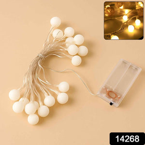 Battery Operated Warm White Globe Ball String Light