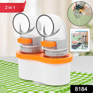 2-in-1 Seasoning Dispenser Set with Base
