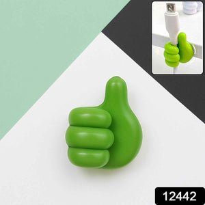 Green Multifunctional Multi functional Hand Shape Wall Clip Hanger Keys Cable Holder