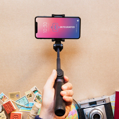 PremiumAV Bluetooth Selfie Stick, Portable Phone Tripod Stand for Mobile