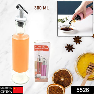 PremiumAV Olive Oil Dispenser  Leakproof Glass Bottle with Non-Drip Spout for Kitchen & Cooking (300 ML)  - PremiumAV