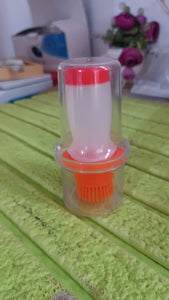 PremiumAV 2 in 1 Portable Silicone Oil Bottle Brush with Lid (1 Set)  - PremiumAV