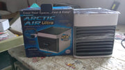 Compact mini cooler, perfect for a bedside table.