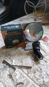 PremiumAV Bar End Bike Mirror: 360° Rotatable & Foldable (1 Pc)  - PremiumAV