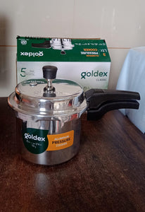 PremiumAV Aluminium Classic Goldex Pressure Cookers With Outer Lid (3 Litres / 5-Year warranty) - PremiumAV