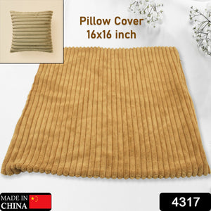 PremiumAV Throw Pillow Covers, 16x16 inch, Pack of 1 Couch Pillows Cover, Soft Corduroy Decorative Pillow Covers, Square Pillowcase for Bed Sofa Chair  - PremiumAV