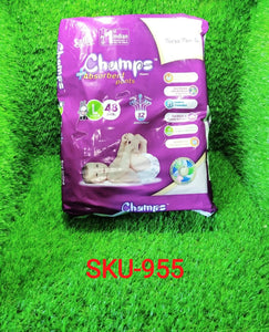 Premium Champs High Absorbent Pant Style Diaper Small, Medium and Large Size Diaper  - PremiumAV