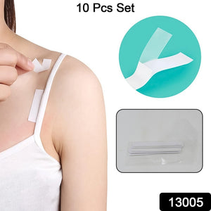 PremiumAV Waterproof Anti-Skid Transparent Medical Tape for Lingerie (10 Pcs Set)  clear - PremiumAV