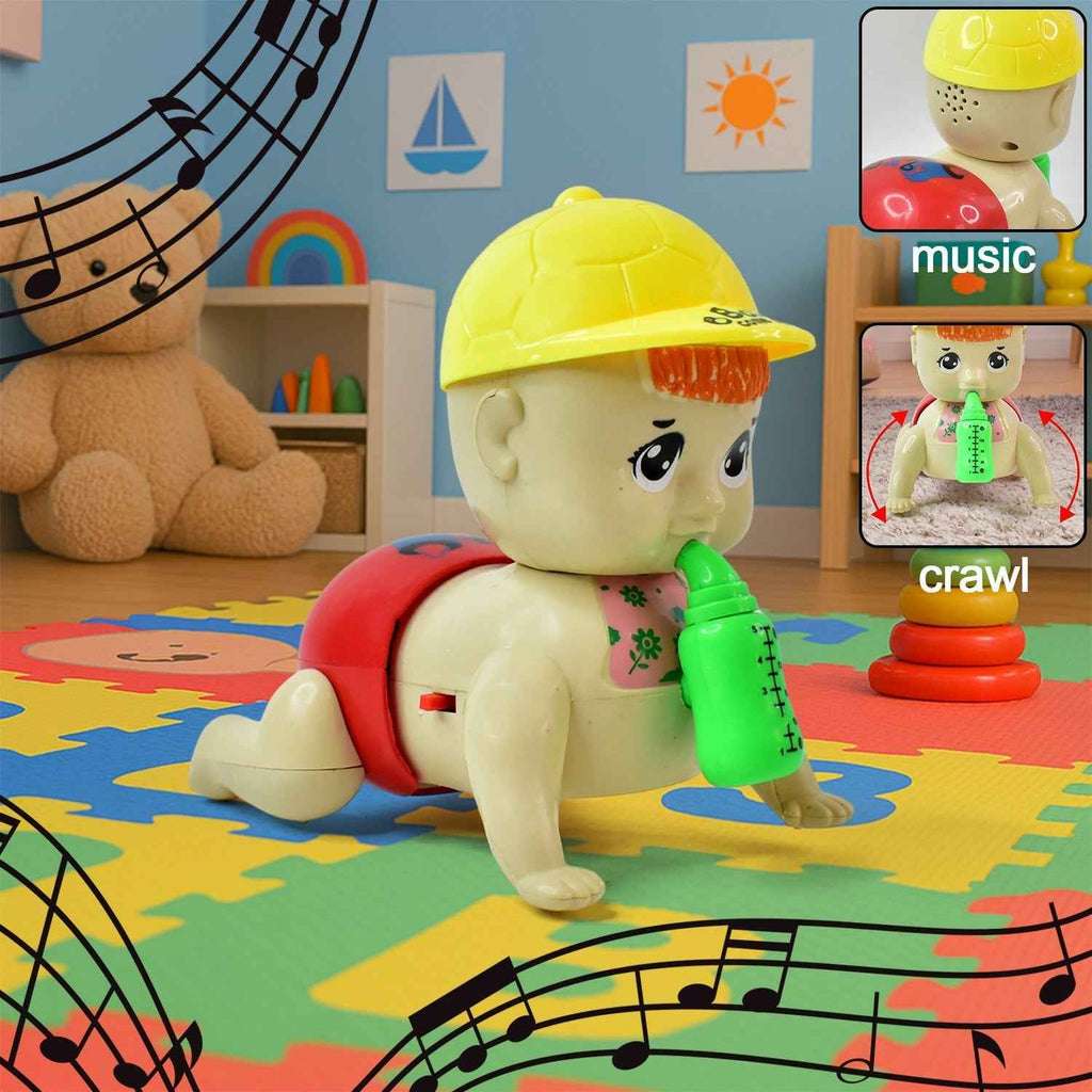 Battery Operated Crawling Baby Toy with Music