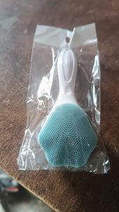 PremiumAV Silicone Face Scrubber Exfoliating Brush, Manual Handheld Facial Cleansing Brush (1 Pc)  - PremiumAV