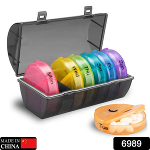 PremiumAV PremiumAV Weekly Pill Organizer 2 Times a Day Travel 7 Day Pill Box Twice a Day Daily Medicine Pill Case with Large Compartments –  