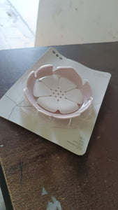 PremiumAV Plastic Flowers Soap Dish Bathroom Accessories Set Shower Gift (1 Pc)  - PremiumAV