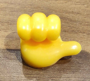 Yellow Multifunctional Multi functional Hand Shape Wall Clip Hanger Keys Cable Holder