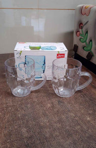 Apex Shake Mug Set – 2 Pieces Durable Plastic Mugs (350ml) Approx