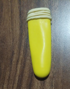 PremiumAV Finger Caps, Silicone Finger Protectors Sleeves (Finger Cots / 5 Pcs Set / yellow) - PremiumAV